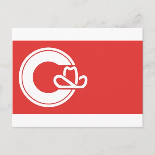 Vlag van Calgary, Briefkaart van Alberta (Voorkant)