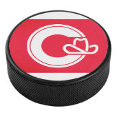 Vlag van Calgary, CANADA Hockey Puck (3/4)