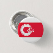 Vlag van Calgary, CANADA Ronde Button 3,2 Cm (Voorkant /achterkant)