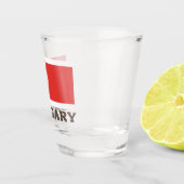 Vlag van Calgary, CANADA Shot Glas (Rechts)