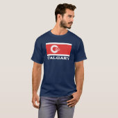 Vlag van Calgary, CANADA T-shirt (Voorkant volledig)