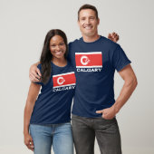 Vlag van Calgary, CANADA T-shirt (Unisex)