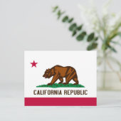 Vlag van Californië Briefkaart (Staand voorkant)