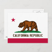 Vlag van Californië Briefkaart (Voorkant / Achterkant)