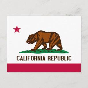 Vlag van Californië Briefkaart