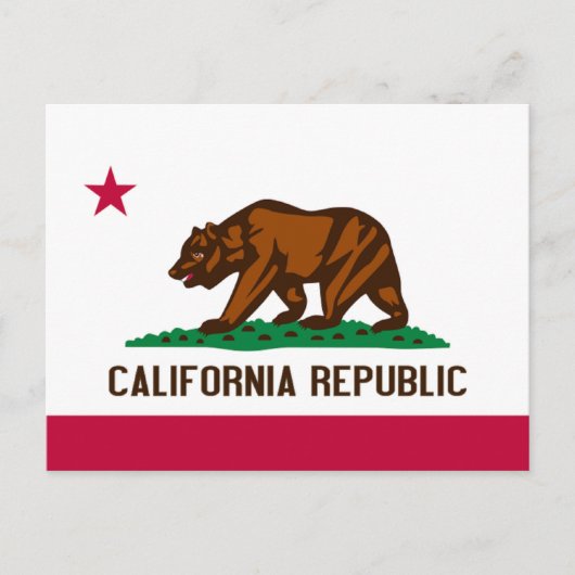 Vlag van Californië Briefkaart (Voorkant)