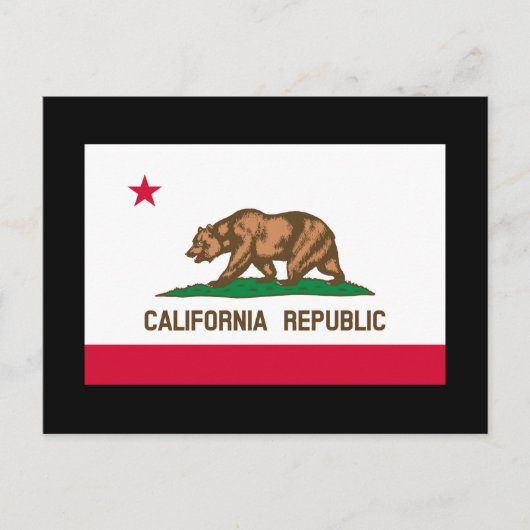 Vlag van Californië Briefkaart (Voorkant)