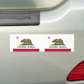 vlag van Californië Bumpersticker (Op auto)