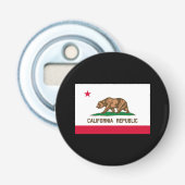 Vlag van Californië Button Flesopener (Voorkant)