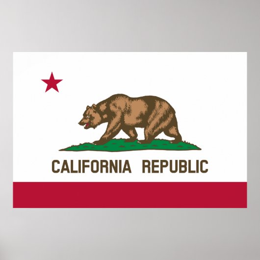 vlag van Californië, Californië, Poster (Voorkant)