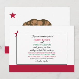 Vlag van Californië, Californische bruiloft Kaart