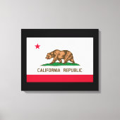 Vlag van Californië Canvas Afdruk (Voorkant)