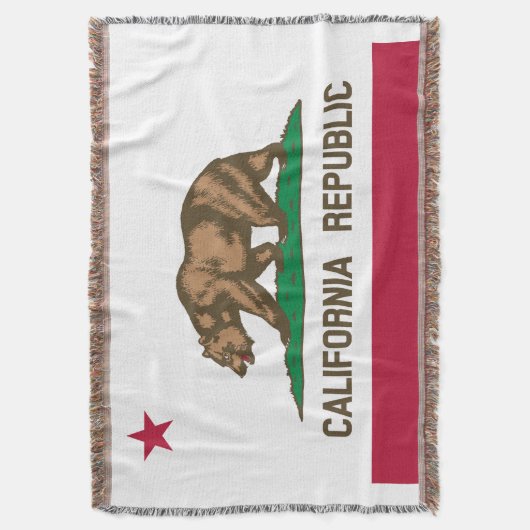 Vlag van Californië Deken (Voorkant Verticaal)