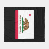 Vlag van Californië Fleece Deken (Voorkant (Horizontaal))