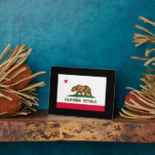 Vlag van Californië Fotoplaat (Zijkant)