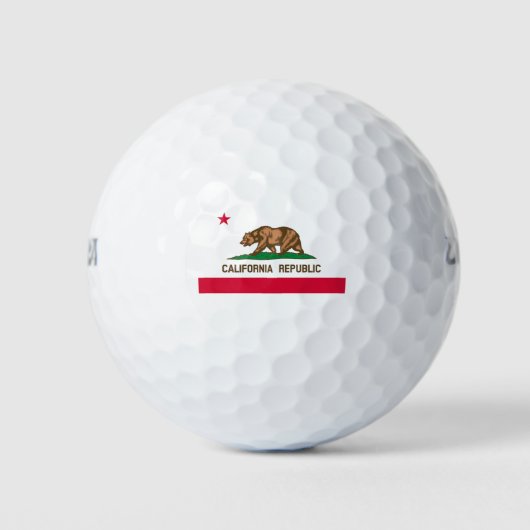 Vlag van Californië Golfballen (Voorkant)