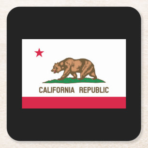 Vlag van Californië Kartonnen Onderzetters