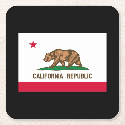 Vlag van Californië Kartonnen Onderzetters (Voorkant)