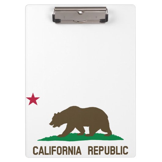Vlag van Californië Klembord (Voorkant)
