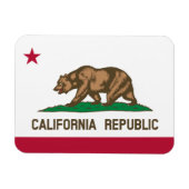 vlag van Californië Magneet (Horizontaal)