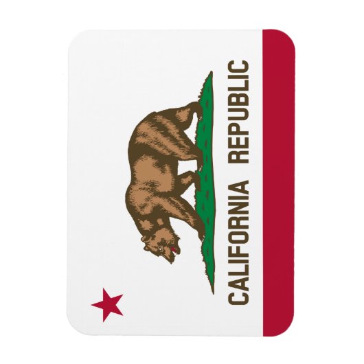 vlag van Californië Magneet (Verticaal)
