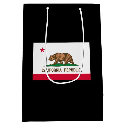 Vlag van Californië Medium Cadeauzakje (Achterkant)