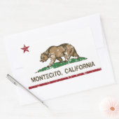 Vlag van Californië Montecito Rechthoekige Sticker (Envelop)
