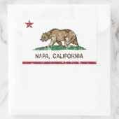Vlag van Californië Napa Rechthoekige Sticker (Tas)