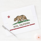 Vlag van Californië Napa Rechthoekige Sticker (Envelop)