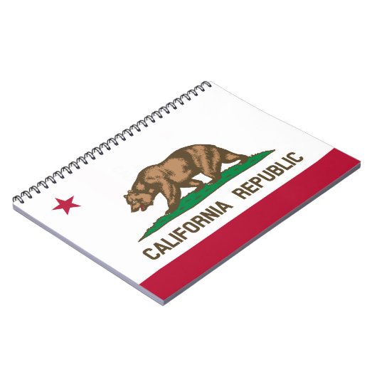 Vlag van Californië, notitieboek espiral (Linkerzijde)