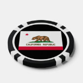 Vlag van Californië Poker Chips (Enkel)