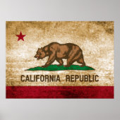  vlag van Californië Poster (Voorkant)