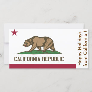 Vlag van Californië, Prettige Feestdagen vanuit de Feestdagenkaart