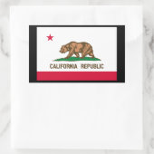 Vlag van Californië Rechthoekige Sticker (Tas)