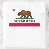 Vlag van Californië Rechthoekige Sticker (Tas)