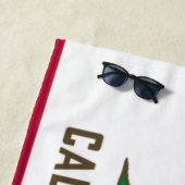 Vlag van Californië (Republiek Californië) Strandlaken (In situ)