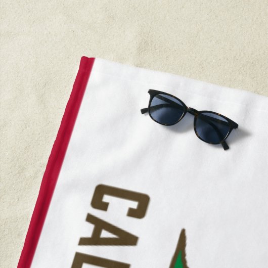 Vlag van Californië (Republiek Californië) Strandlaken (In situ)