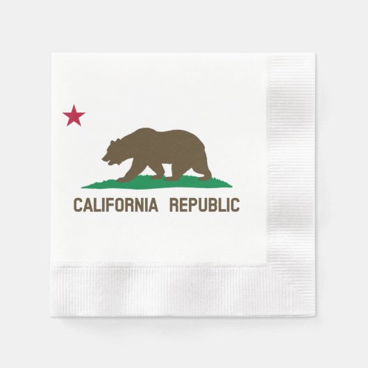 Vlag van Californië Servetten (Voorkant)