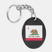 Vlag van Californië Sleutelhanger (Voorkant Links)