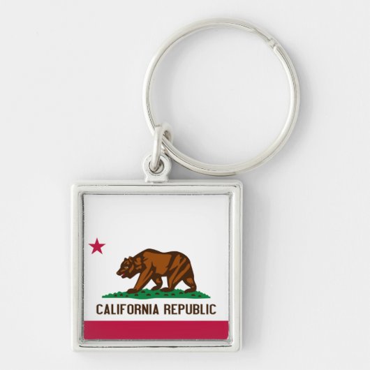 Vlag van Californië Sleutelhanger (Voorkant)