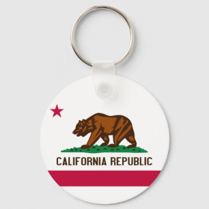 Vlag van Californië-Sleutelhanger Sleutelhanger