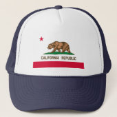 Vlag van Californië Trucker Pet (Voorkant)