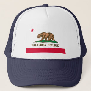 Vlag van Californië Trucker Pet