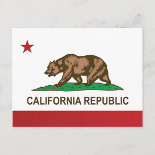 Vlag van Californië, Verenigde Staten Briefkaart