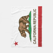 Vlag van Californië, Verenigde Staten Fleece Deken (Voorkant)