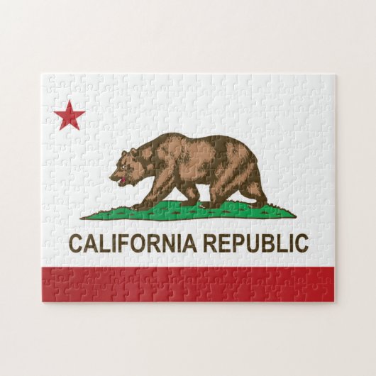 Vlag van Californië, Verenigde Staten Legpuzzel (Horizontaal)