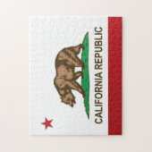 Vlag van Californië, Verenigde Staten Legpuzzel (Verticaal)