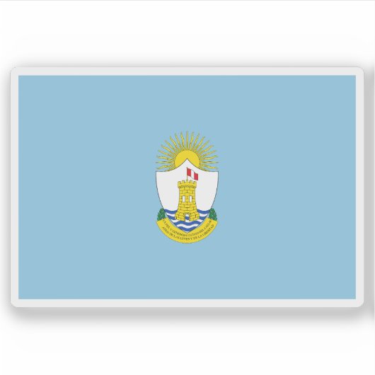 Vlag van Callao, Peru Sticker (Voorkant)