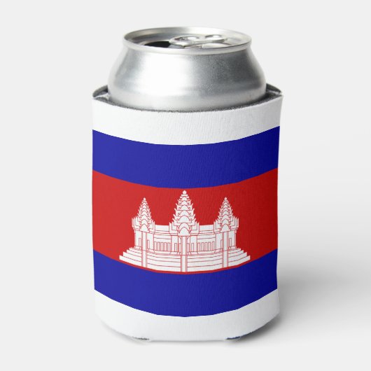 Vlag van Cambodja Blikjeskoeler (Blikje Voorkant)