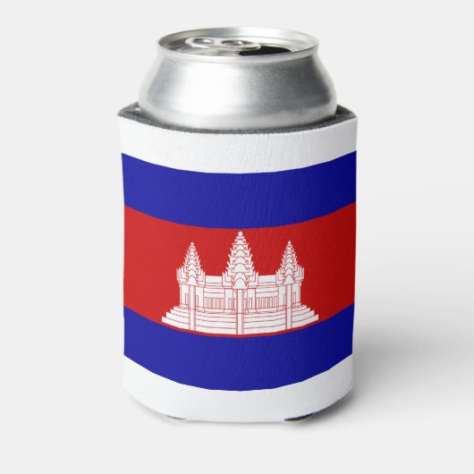 Vlag van Cambodja Blikjeskoeler (Blikje Achterkant)